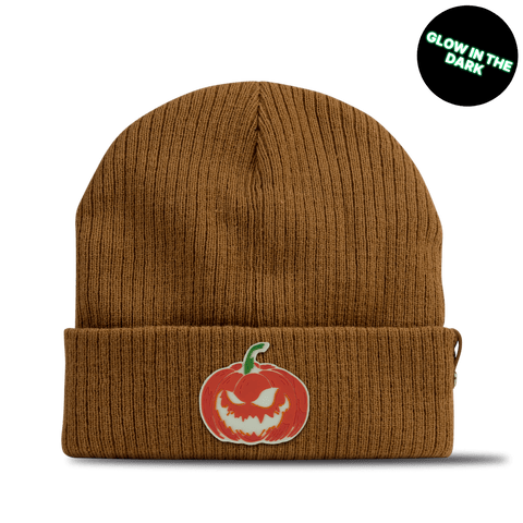 Jack-O-Lantern Glow Essential Beanie Wheat