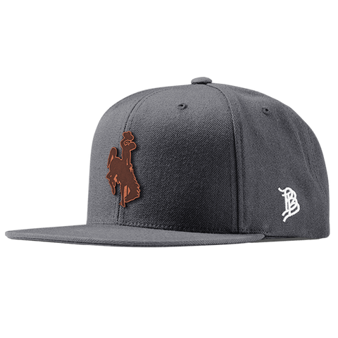 Wyoming Cowboy Classic Snapback Dark Logo Charcoal