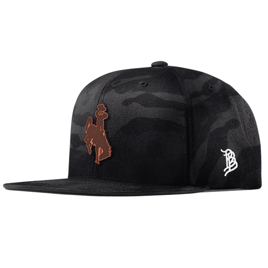Wyoming Cowboy Classic Snapback Dark Logo Multicam