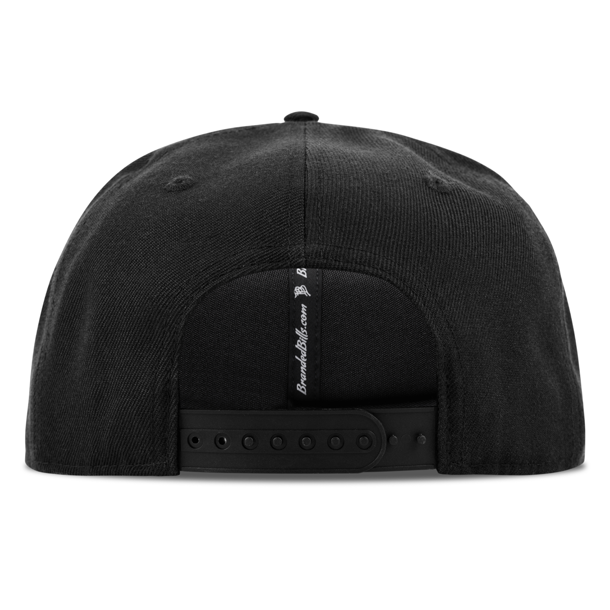 BB Baseball Cutout PVC Classic Snapback Back Black