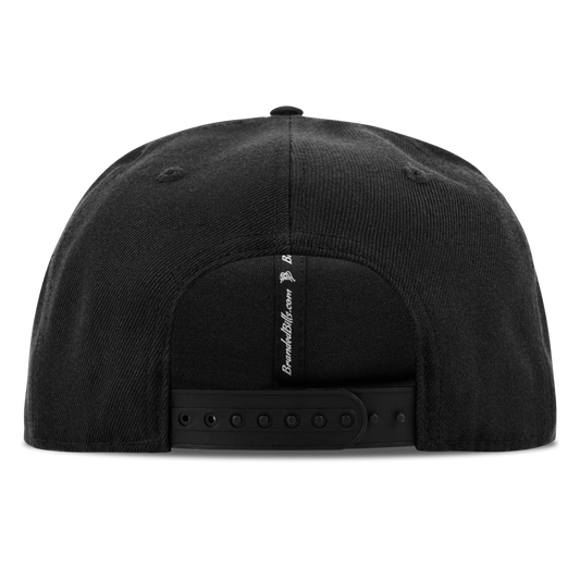Salute PVC Essential Flat Snapback Black Back
