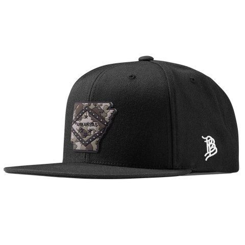 Arkansas Camo Classic Snapback Black