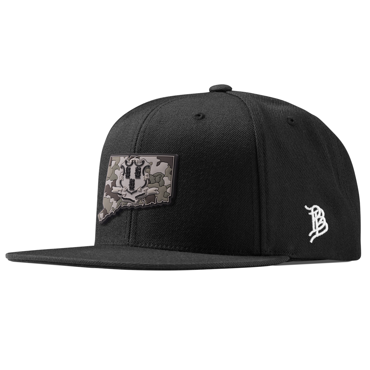 Connecticut Camo Classic Snapback Black