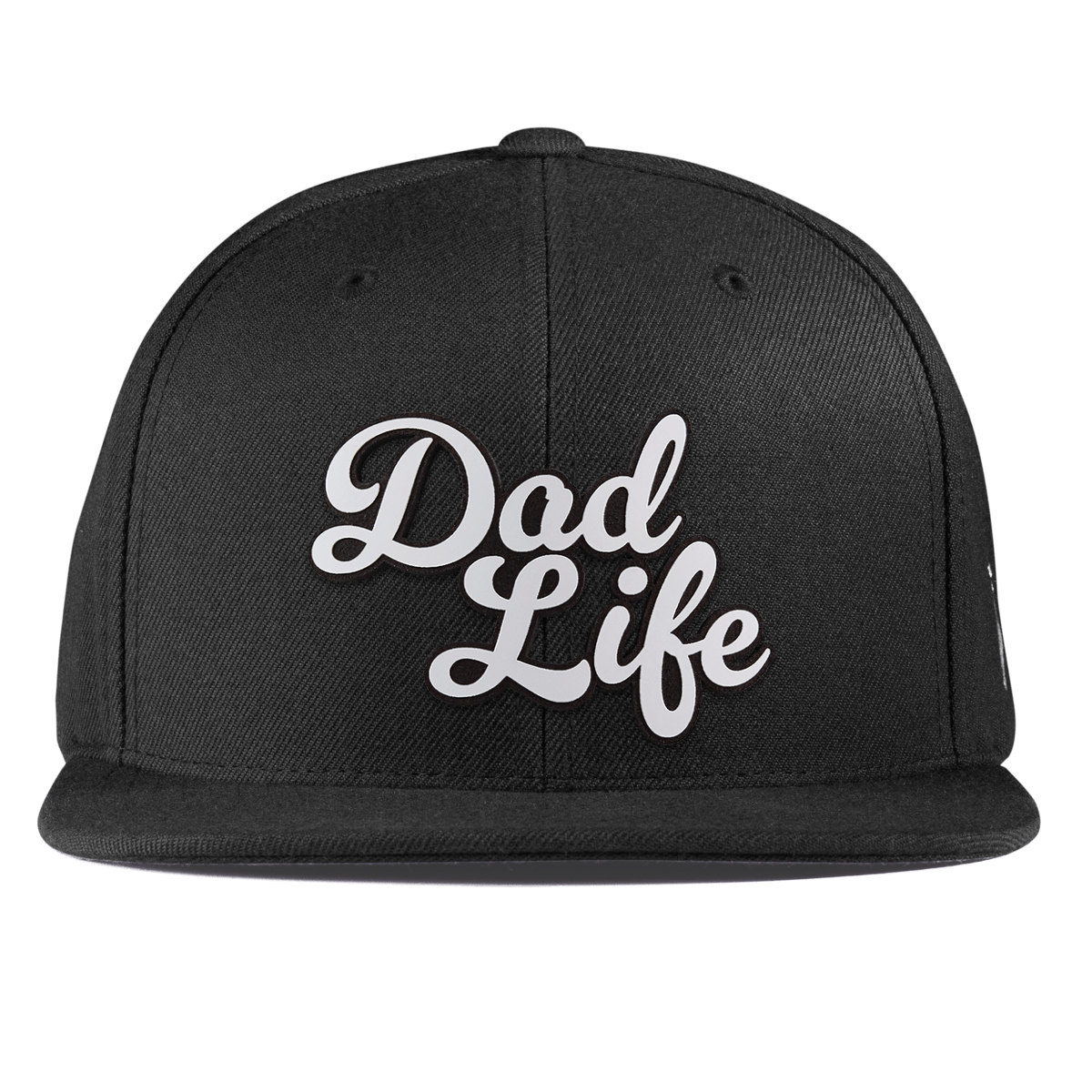 Dad Life Script Essential Flat Snapback Black
