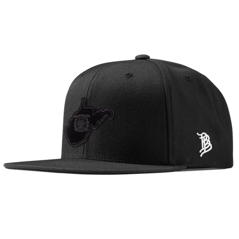 West Virginia 35 Midnight Classic Snapback Black