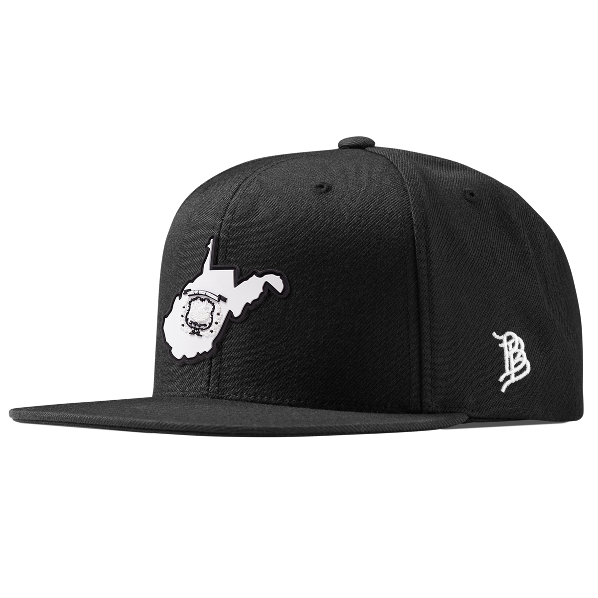 West Virginia Moonlight Classic Snapback Black