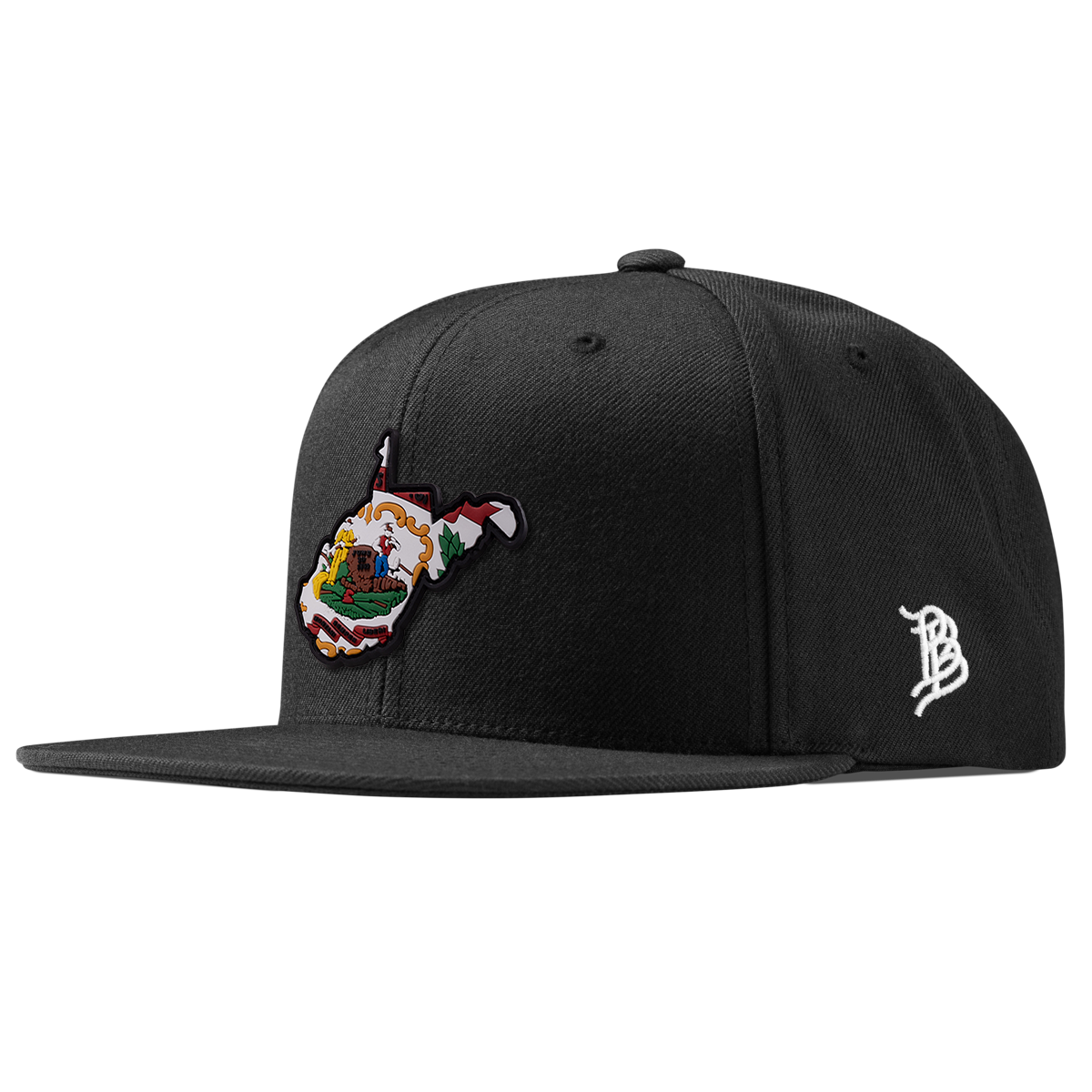 West Virginia 35 PVC Classic Snapback Black