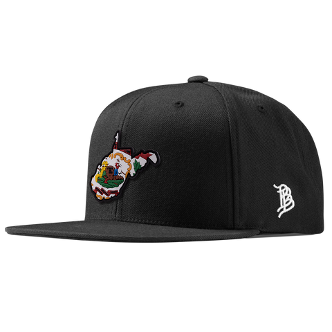 West Virginia 35 PVC Classic Snapback Black