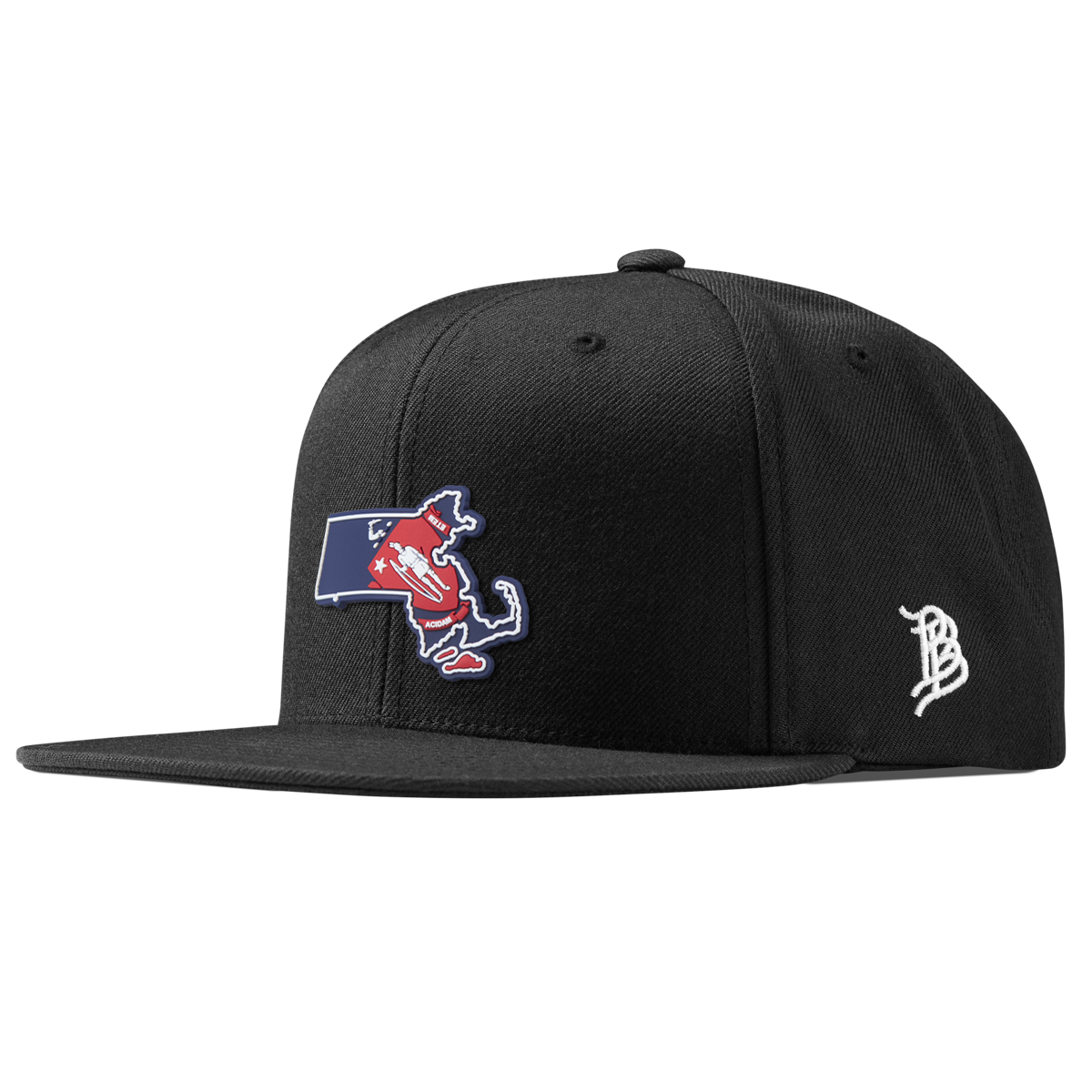 Massachusetts Patriot Series Classic Snapback Black