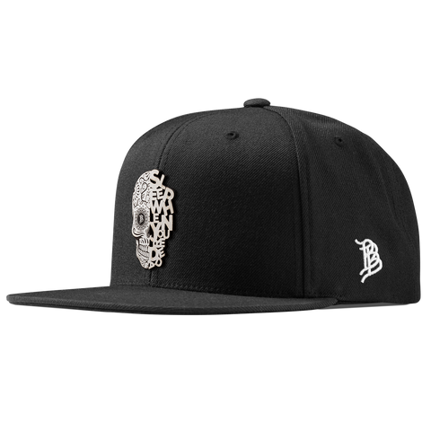 Sleep When You're Dead Skull Classic Snapback Black