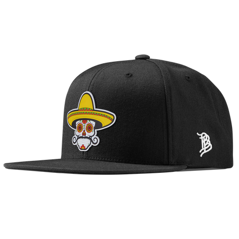 Sombrero Skull PVC Essential Flat Snapback Black
