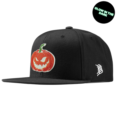Jack-O-Lantern Glow Classic Snapback Black