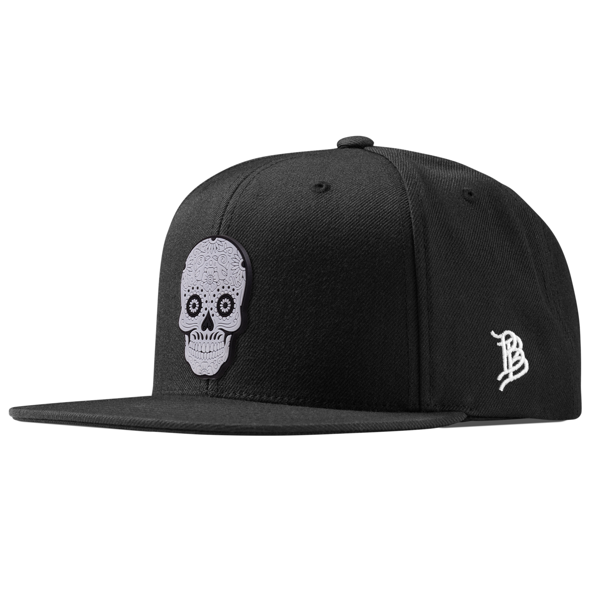 Sugar Skull PVC Classic Snapback Black