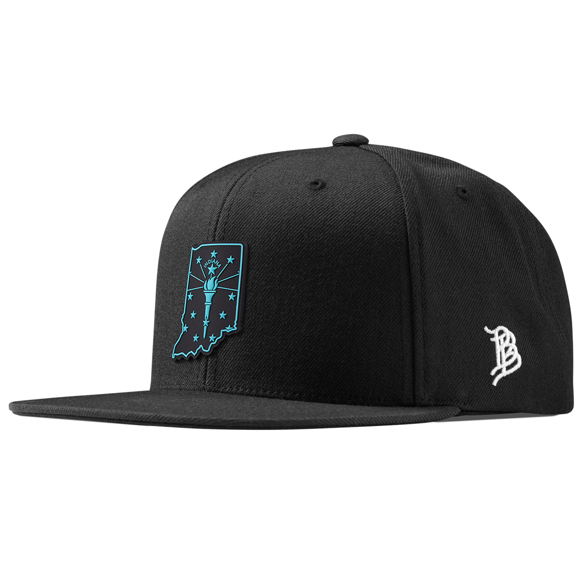 Indiana Turquoise Classic Snapback Black