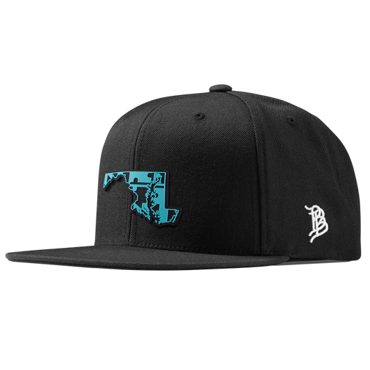 Maryland Turquoise Classic Snapback Black