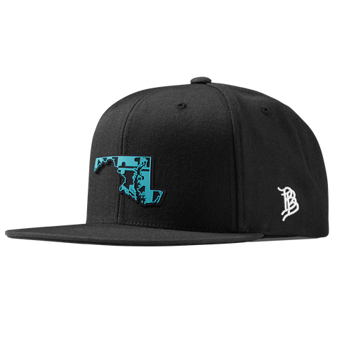 Maryland Turquoise Classic Snapback Black