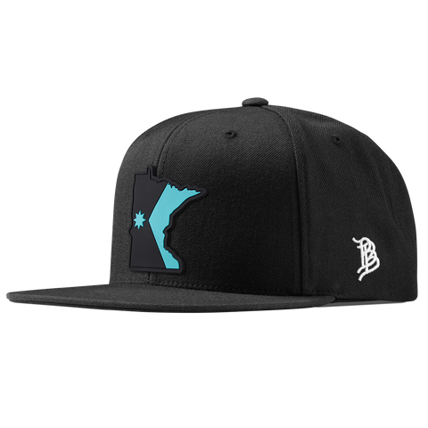 Minnesota Turquoise Classic Snapback Black