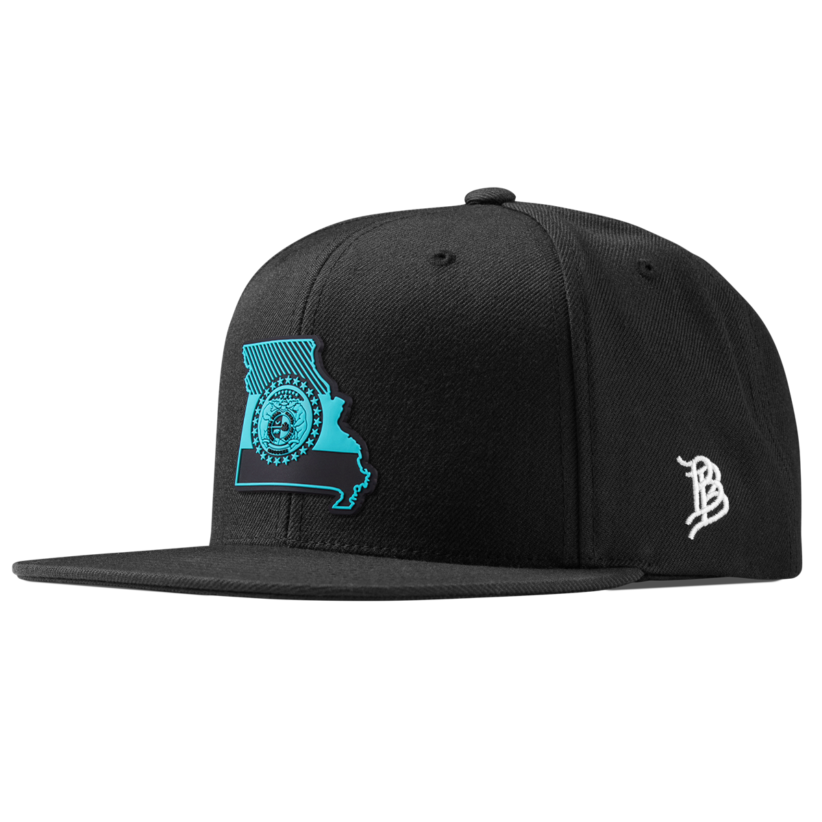 Missouri Turquoise Classic Snapback Black