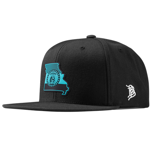 Missouri Turquoise Classic Snapback Black