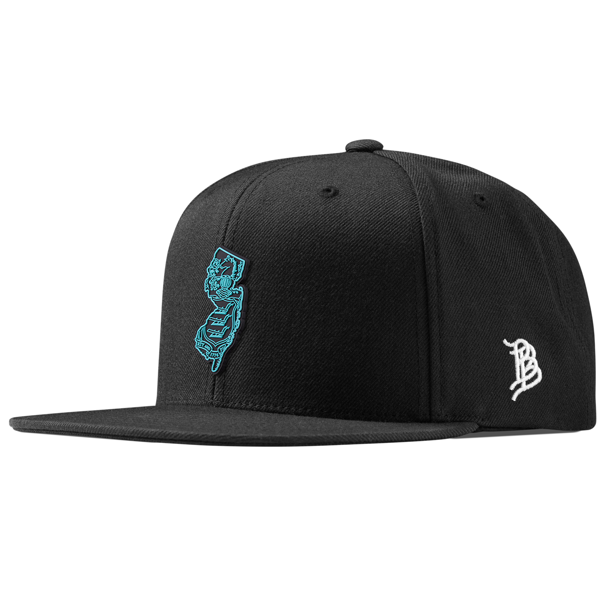 New Jersey Turquoise Classic Snapback Black