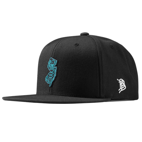 New Jersey Turquoise Classic Snapback Black