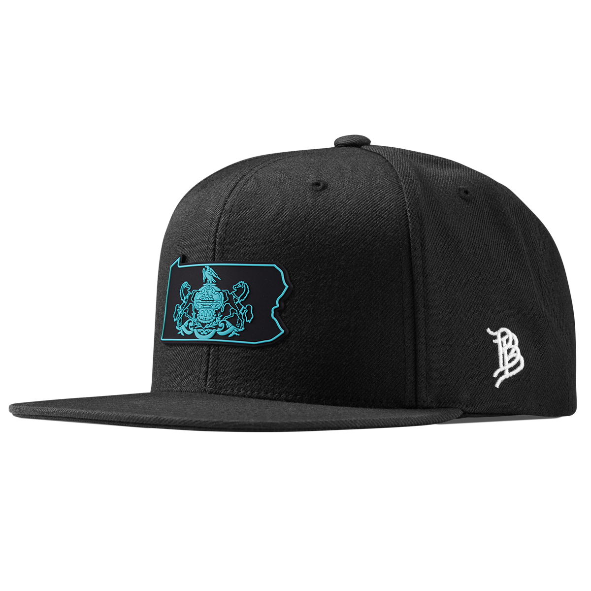 Pennsylvania Turquoise Classic Snapback Black