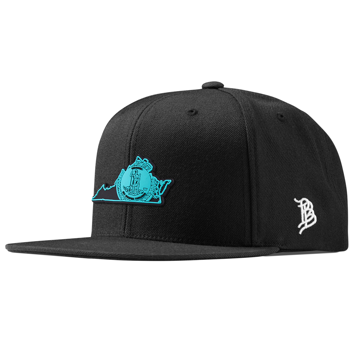 Virginia Turquoise Classic Snapback Black