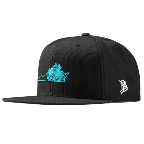 Virginia Turquoise Classic Snapback Black