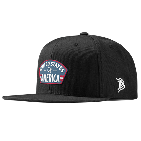 United States of America Badge Essential Flat Snapback