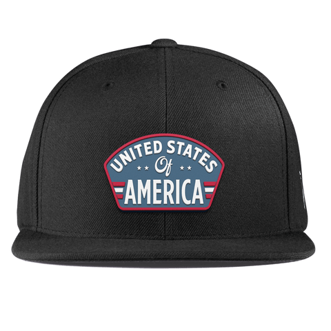 United States of America Badge Essential Flat Snapback