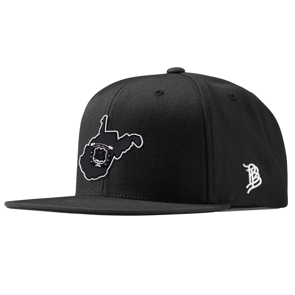 West Virginia Vintage Classic Snapback Black