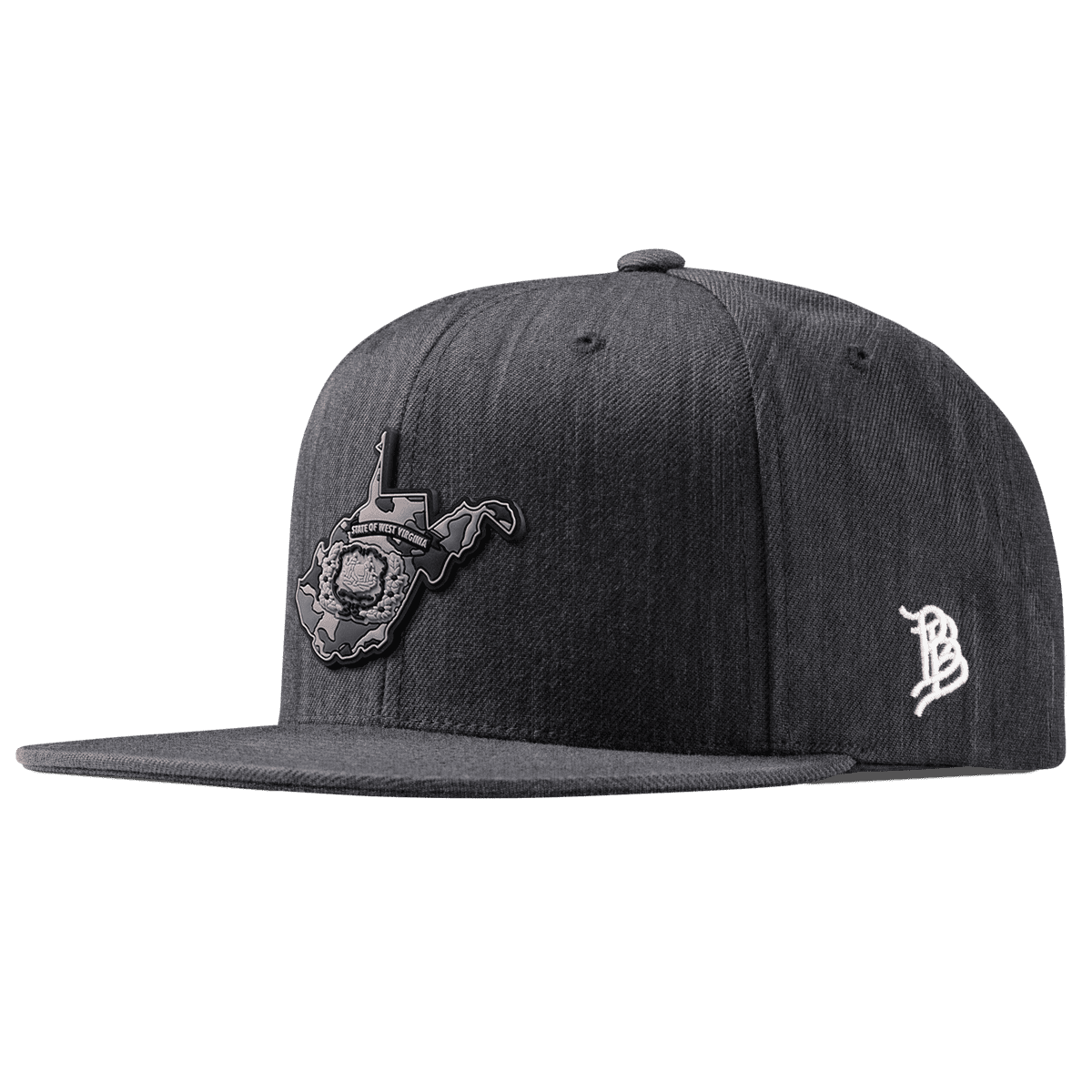 West Virginia Camo Classic Snapback Charcoal