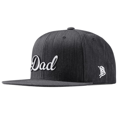 Dad Script Classic Snapback Charcoal