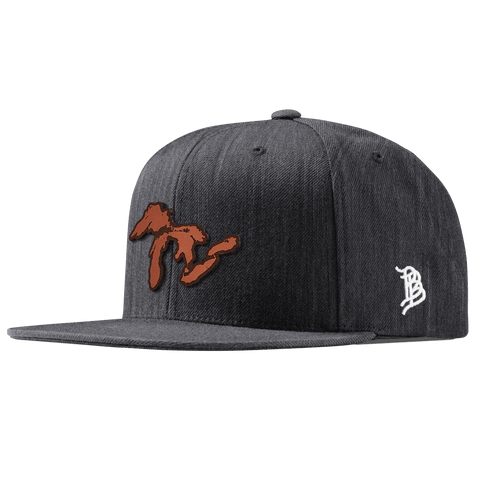 The Great Lakes Classic Snapback Charcoal