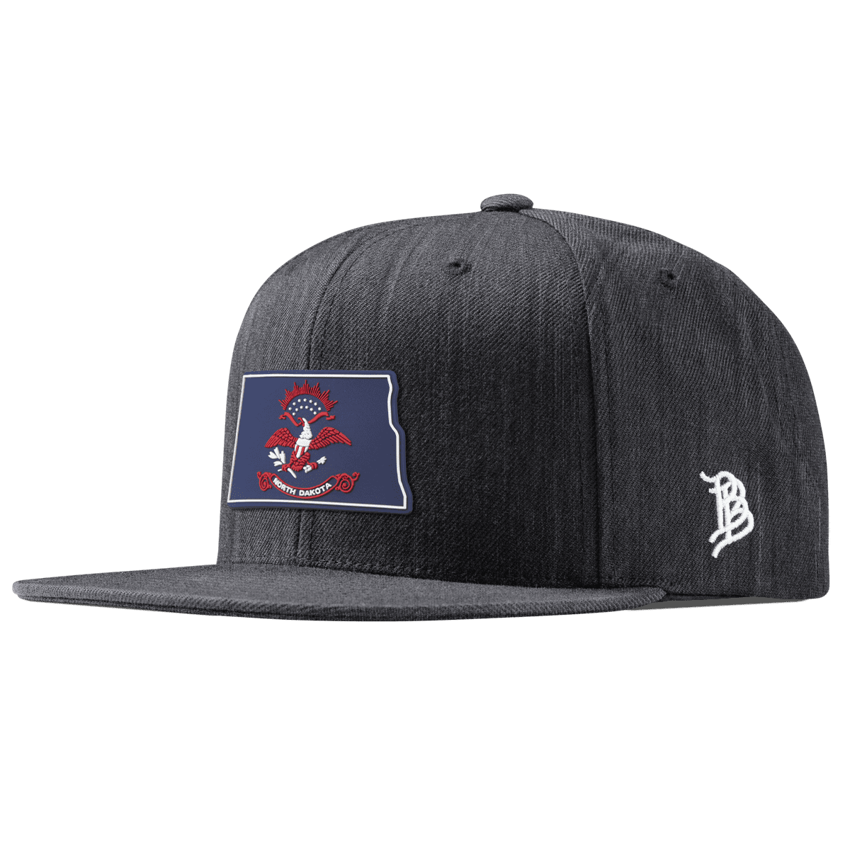 North Dakota Patriot Series Classic Snapback Charcoal