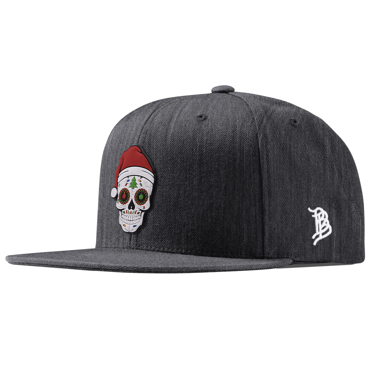 Santa Skull PVC Classic Snapback Charcoal 