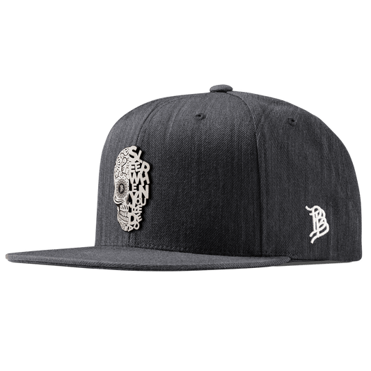 Sleep When You're Dead Skull Classic Snapback Charcoal