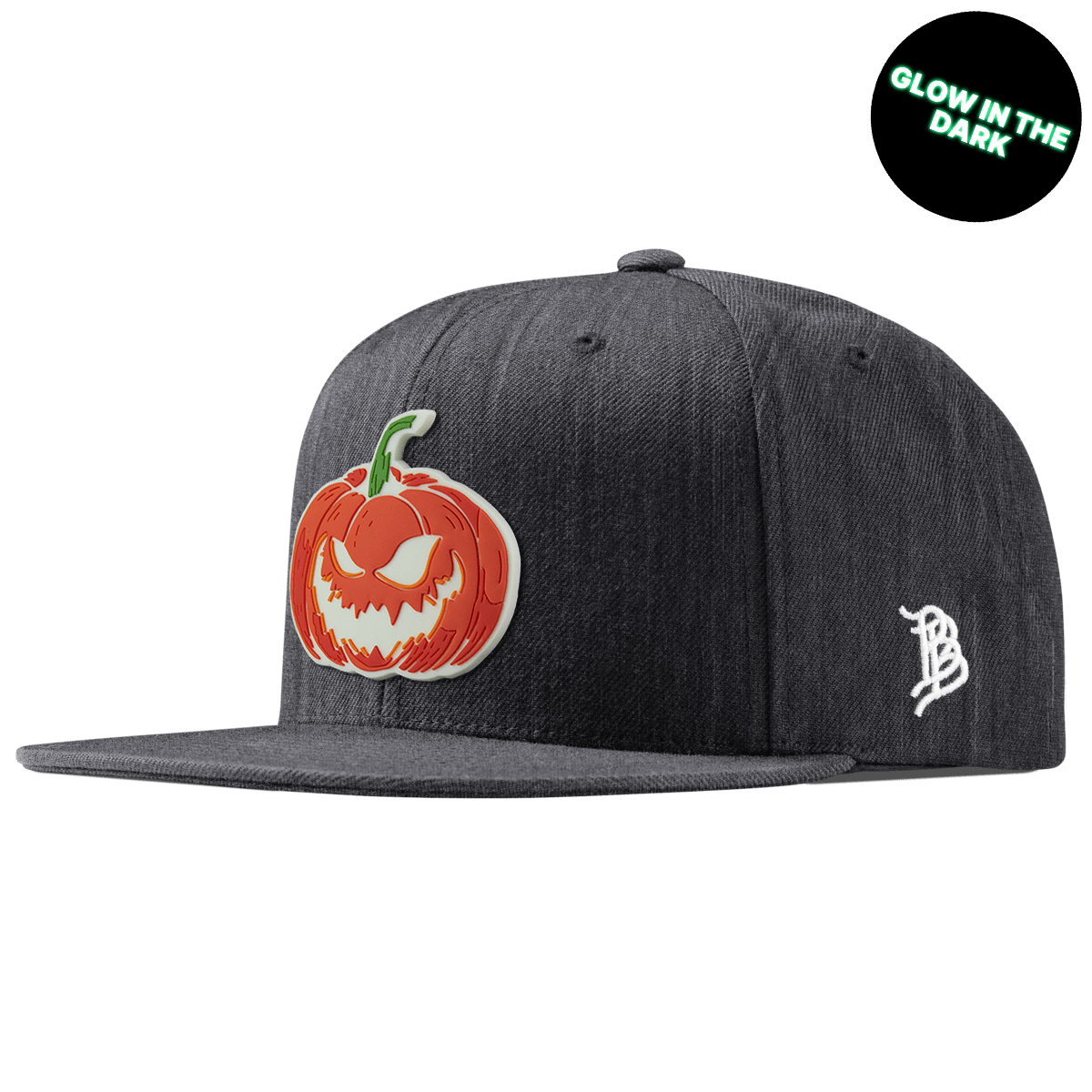 Jack-O-Lantern Glow Classic Snapback Charcoal