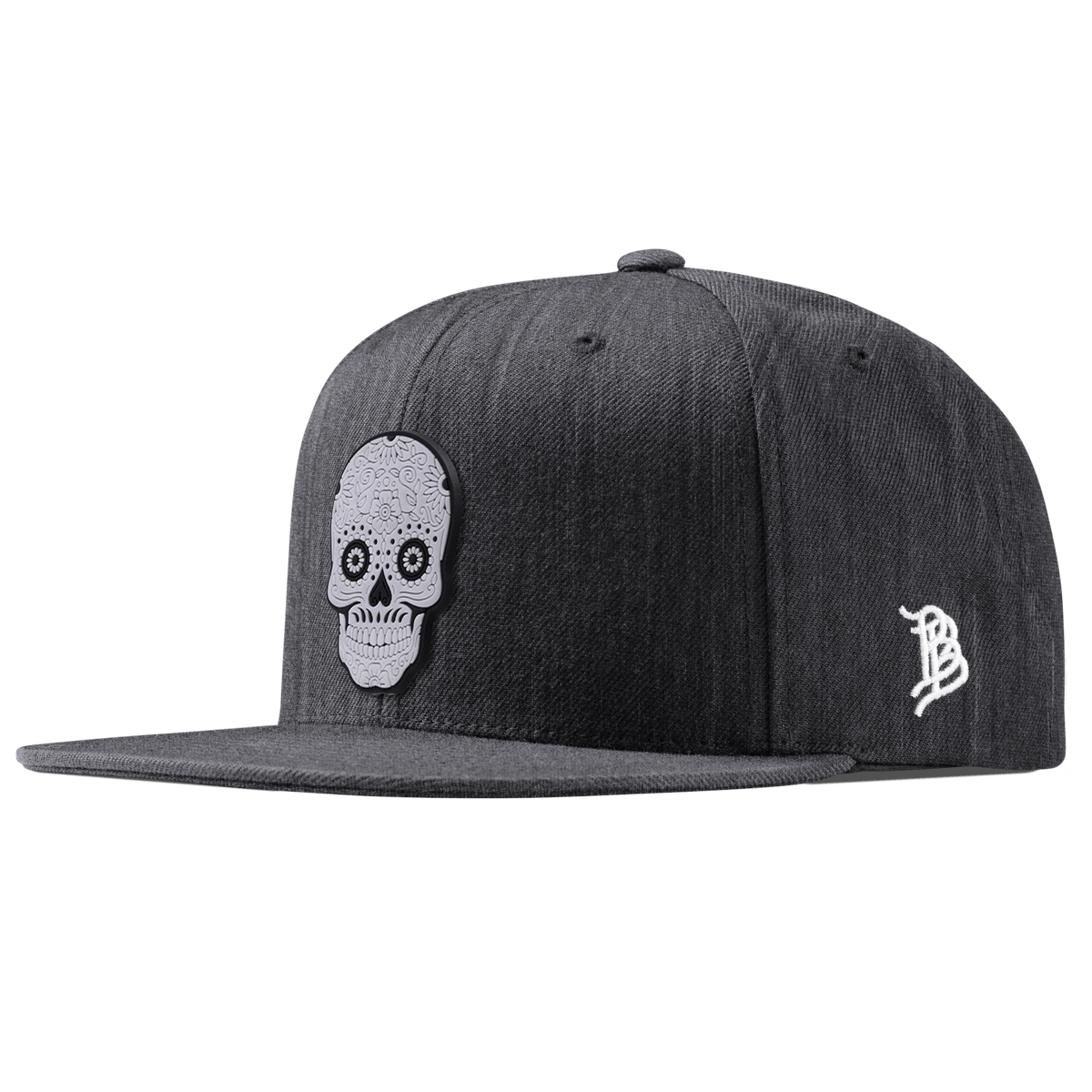 Sugar Skull PVC Classic Snapback Charcoal