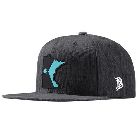 Minnesota Turquoise Classic Snapback Charcoal