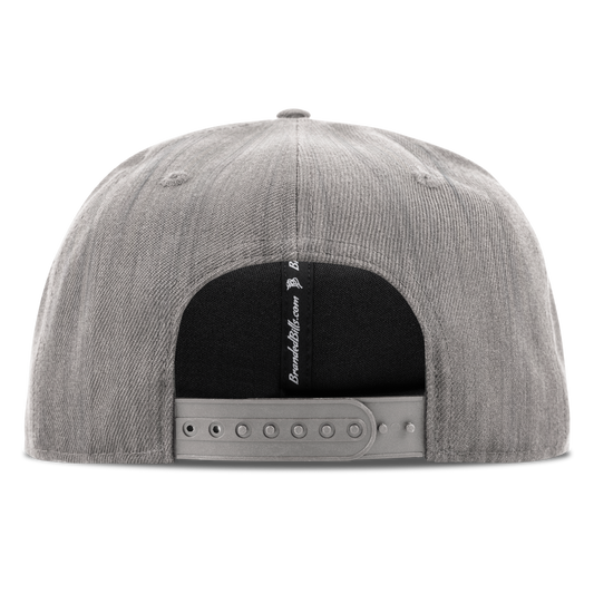 Elevated American Tan Classic Snapback Back Heather Gray 