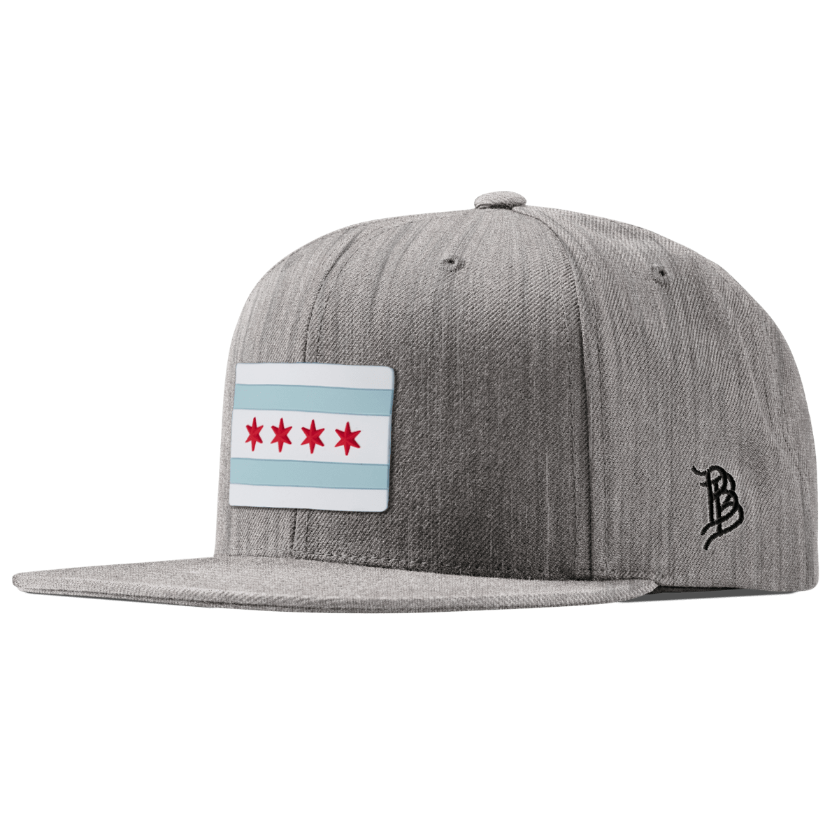 Chicago Flag Classic Snapback Heather Gray 