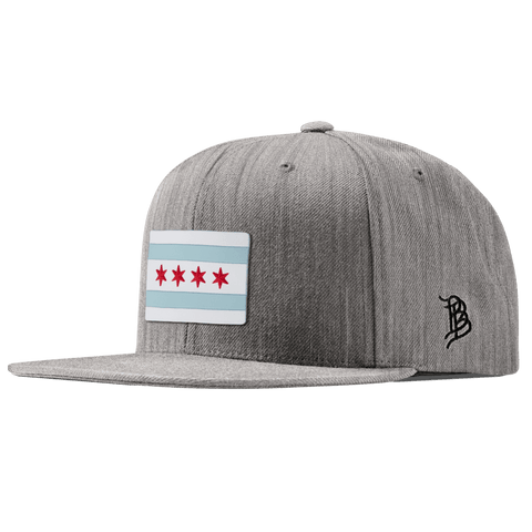 Chicago Flag Classic Snapback Heather Gray 