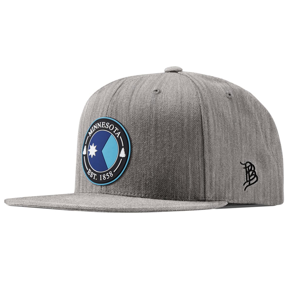 Minnesota Compass Classic Snapback Heather Gray   