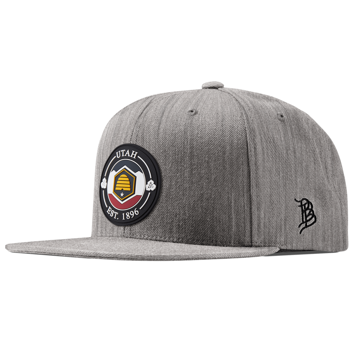 Utah Compass Classic Snapback Heather Gray 