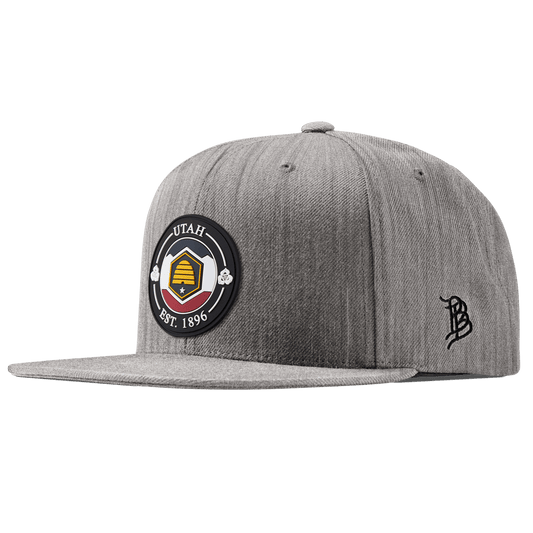 Utah Compass Classic Snapback Heather Gray 