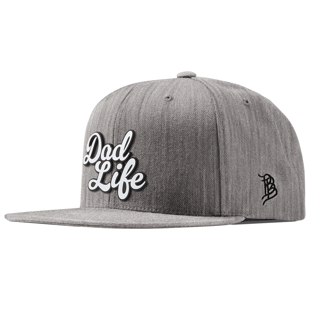 Dad Life Script Classic Snapback Heather Gray