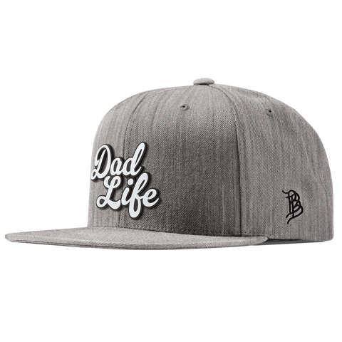 Dad Life Script Classic Snapback Heather Gray