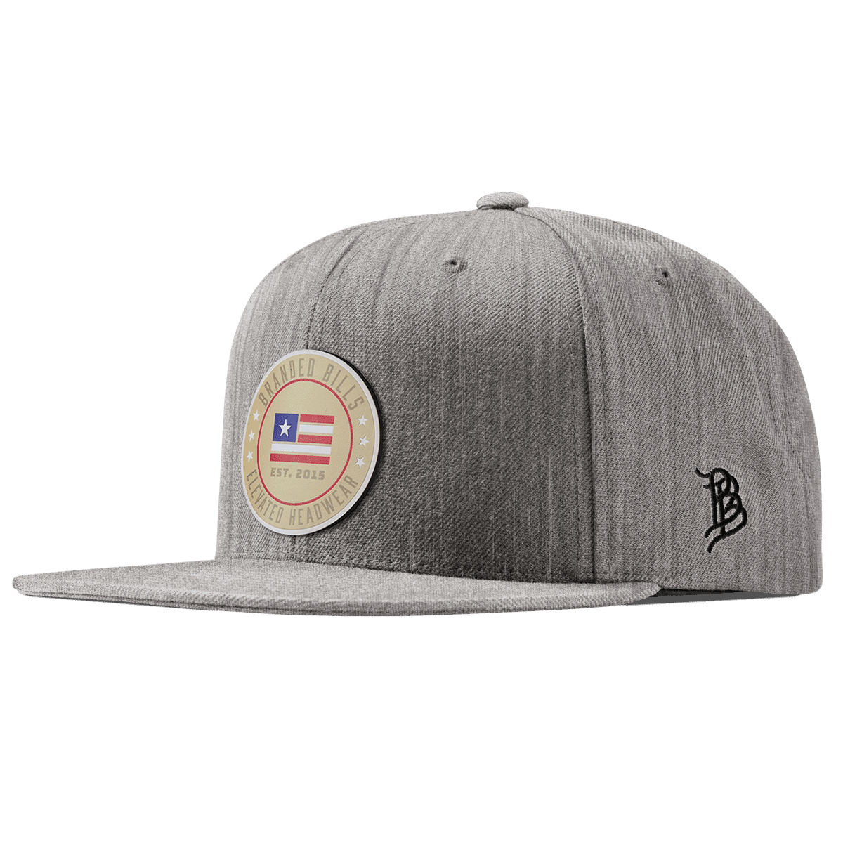 Elevated American Tan Classic Snapback Heather Gray 