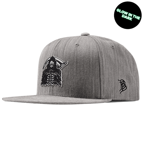 Grim Reaper Glow Classic Snapback Heather Gray